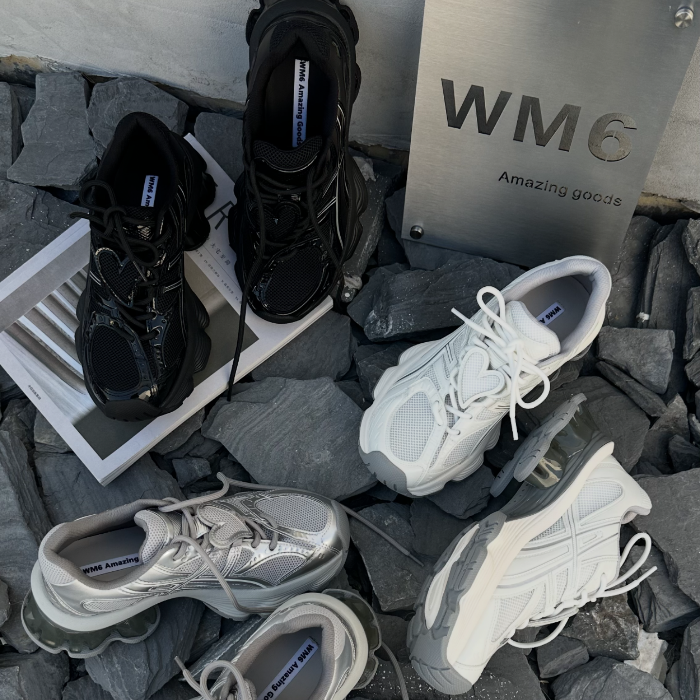 WM6老爹鞋女2026春季新款厚底增高百搭松糕鞋网面休闲运动老爹鞋,女鞋,老爹鞋,淘宝优惠券,粉丝福利购,淘宝优惠卷