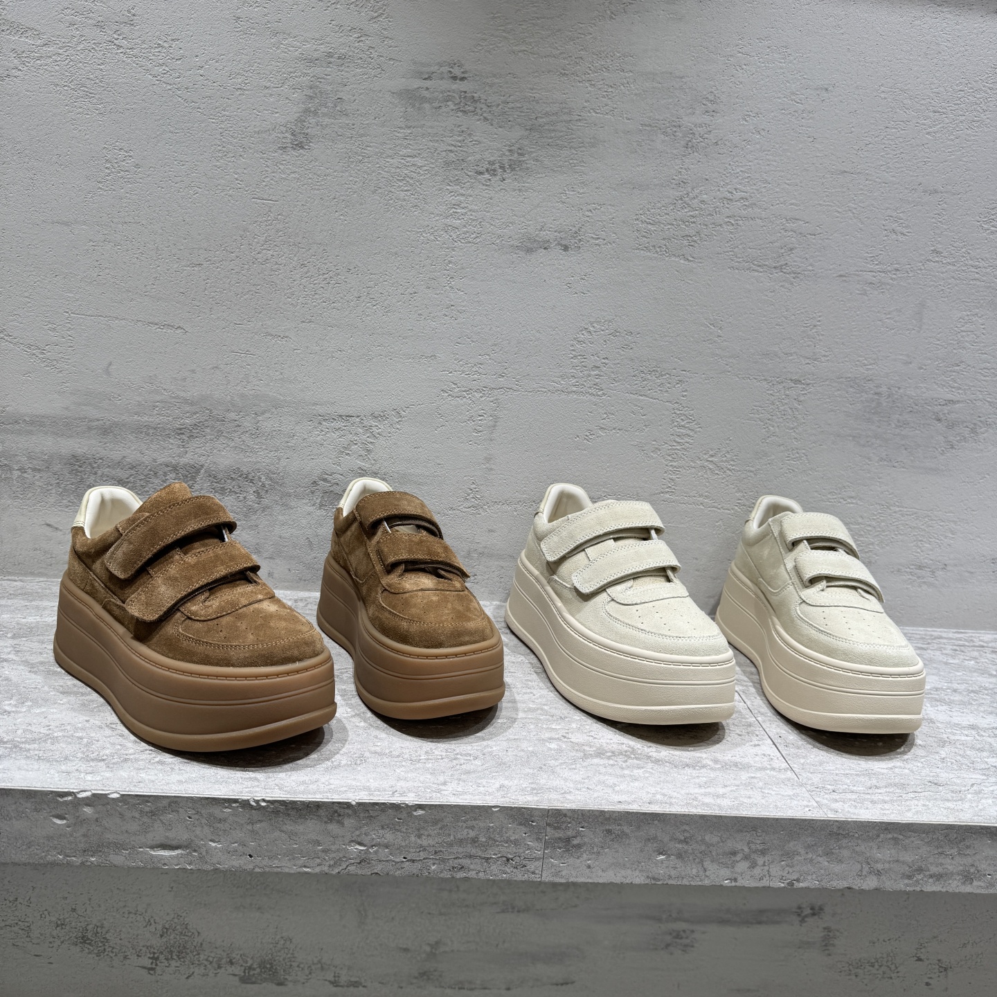 秋新款高跟厚底松糕鞋运动鞋板鞋