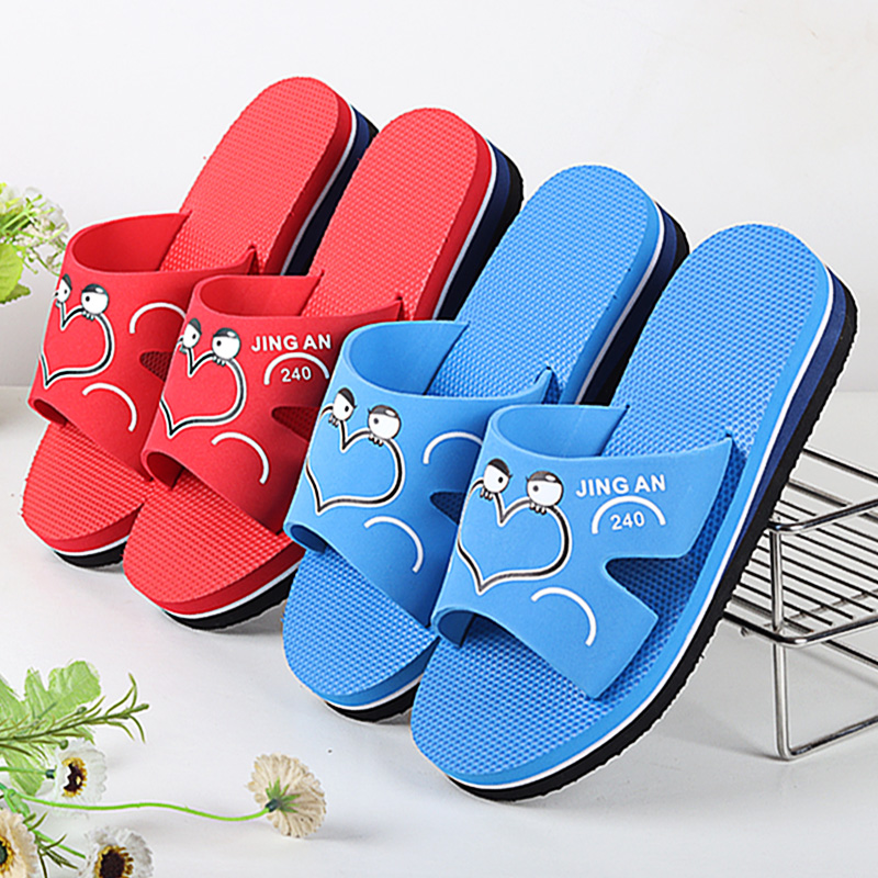 晶安泡沫平跟时尚厚底超轻拖鞋