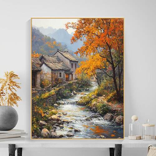 数字油画DIY填充风景手工手绘