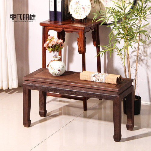 红木家具中式仿古换鞋凳