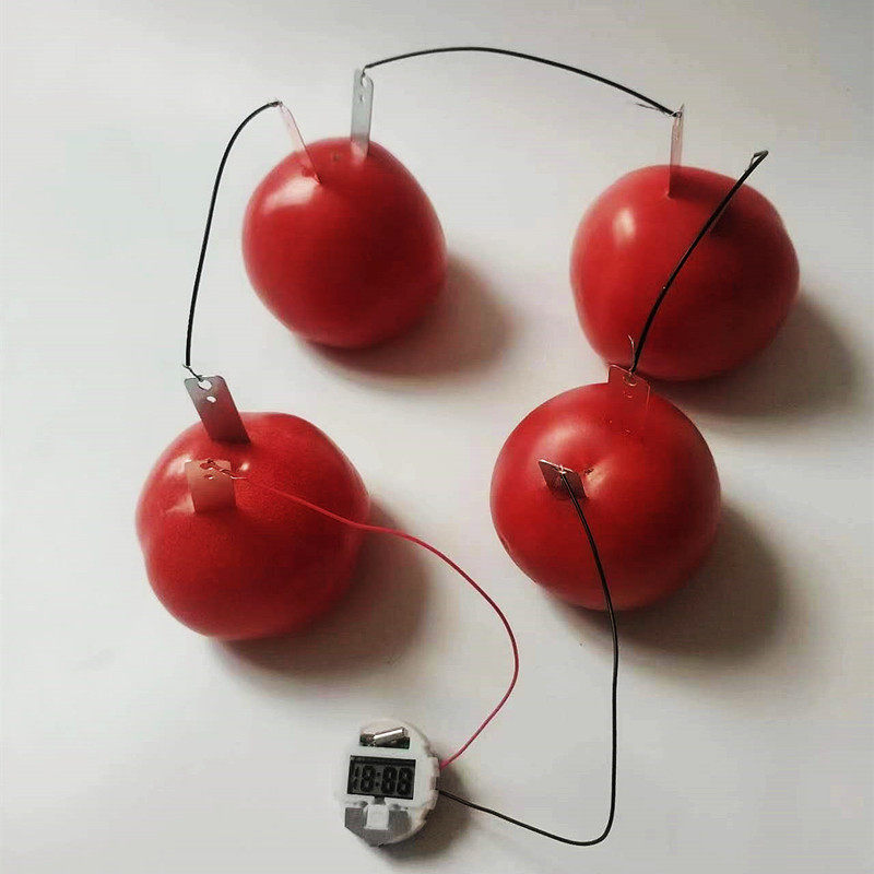 自制水果电池实验材料钟表可乐发电锌片铜片电极组装材料小学科学