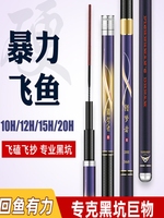 黑坑鱼竿冬钓大棚竿高碳超轻巨硬直飞竿罗非竿20H飞磕竿暴力飞抄
