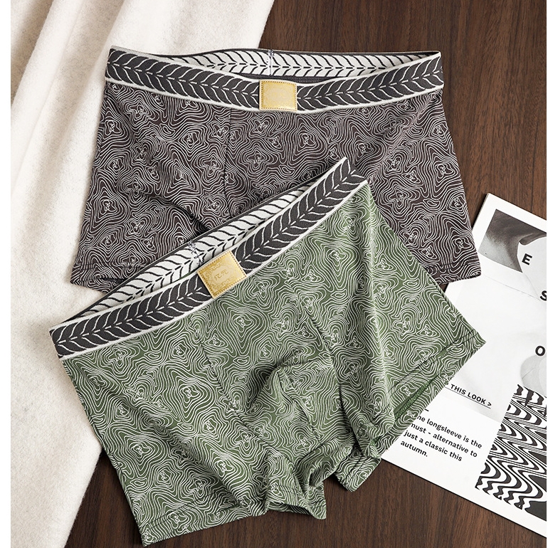 男士内裤10A抑菌全棉裆透气四角男生短裤加大葫芦U型平底裤衩