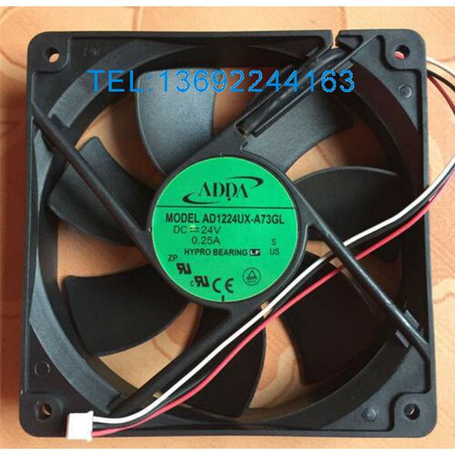 AD1224UX-A73GL 3线原装正品ADDA 24V 0.25A 1202512CM变频器风扇