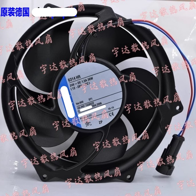 原装 德国 17CM 24V 1.5A 36W 6314HR ABB变频器散热风扇
