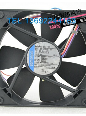 原装德国ebmpapst 12cm 12025 48V100mA  4.8W散热风扇4418F/2P
