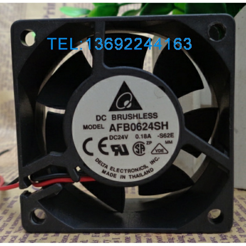 正品台达 AFB0624SH 6025 24V 0.18A 6CM/厘米 变频器散热风扇