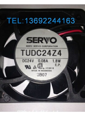 原装日本精工TUDC24Z4 DC24V 0.08A 1.8W 60*60*25 伺服散热风扇