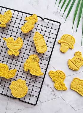 titibear 3D立体可爱卡通饼干切模美人鱼小动物叶子玩具点心模具