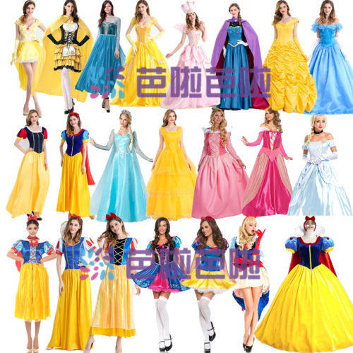 2022新款万圣节cos表演服装酒吧装饰大人白雪皇后服装成人公主裙