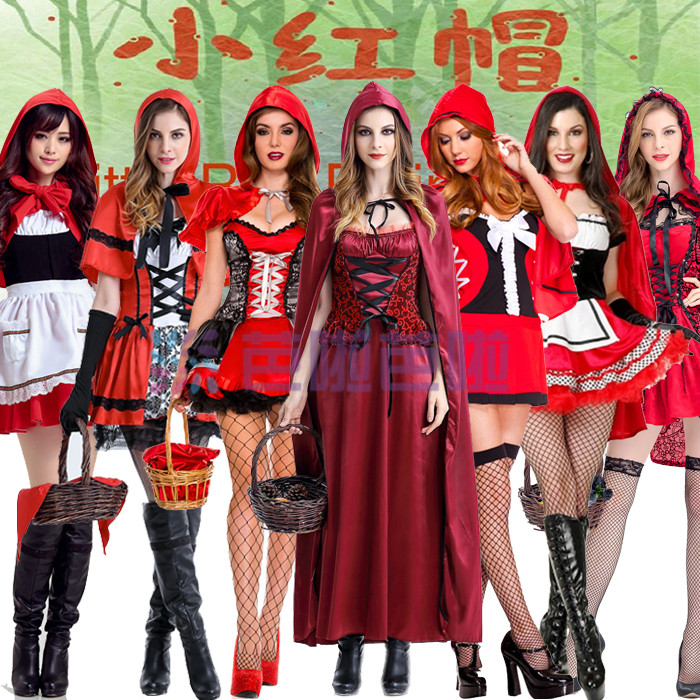 万万圣节成人小红帽派对服装cos小红帽公主裙迪士尼酒吧派对演出