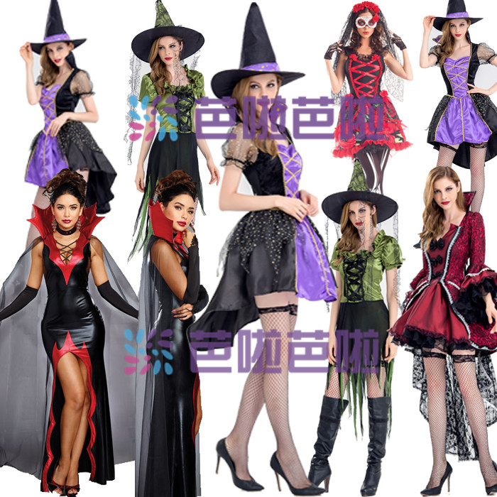 万圣节僵尸新娘装 巫婆装 丧尸角色扮演服cosplay服 恐怖夜鬼服