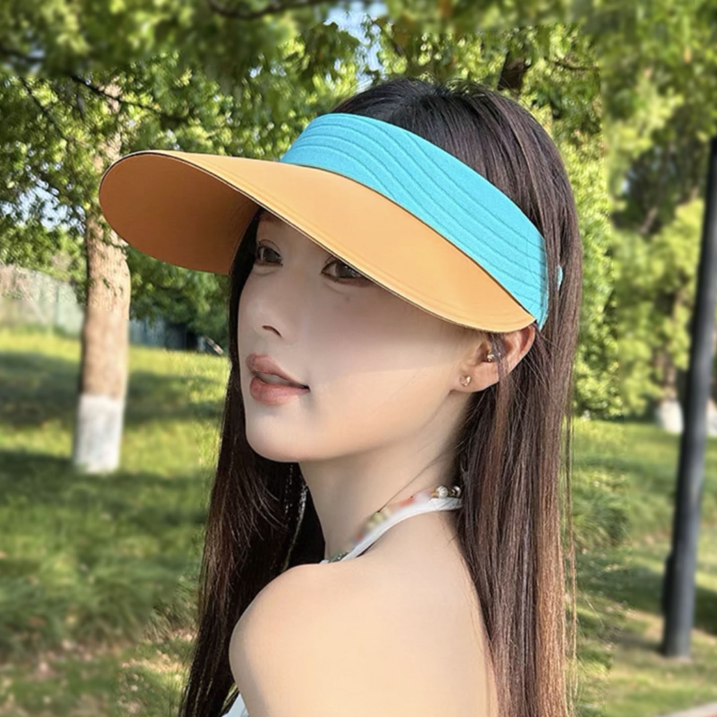 无痕一体大檐防晒空顶帽女夏季户外运动骑行可折叠防紫外线太阳帽,服饰配件/皮带/帽子/围巾,帽子,淘宝优惠券,粉丝福利购,淘宝优惠卷