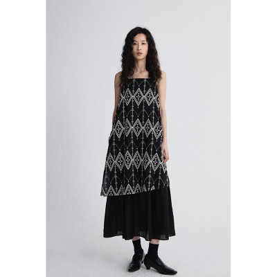 CAREMIND波斯艺术刺绣吊带裙