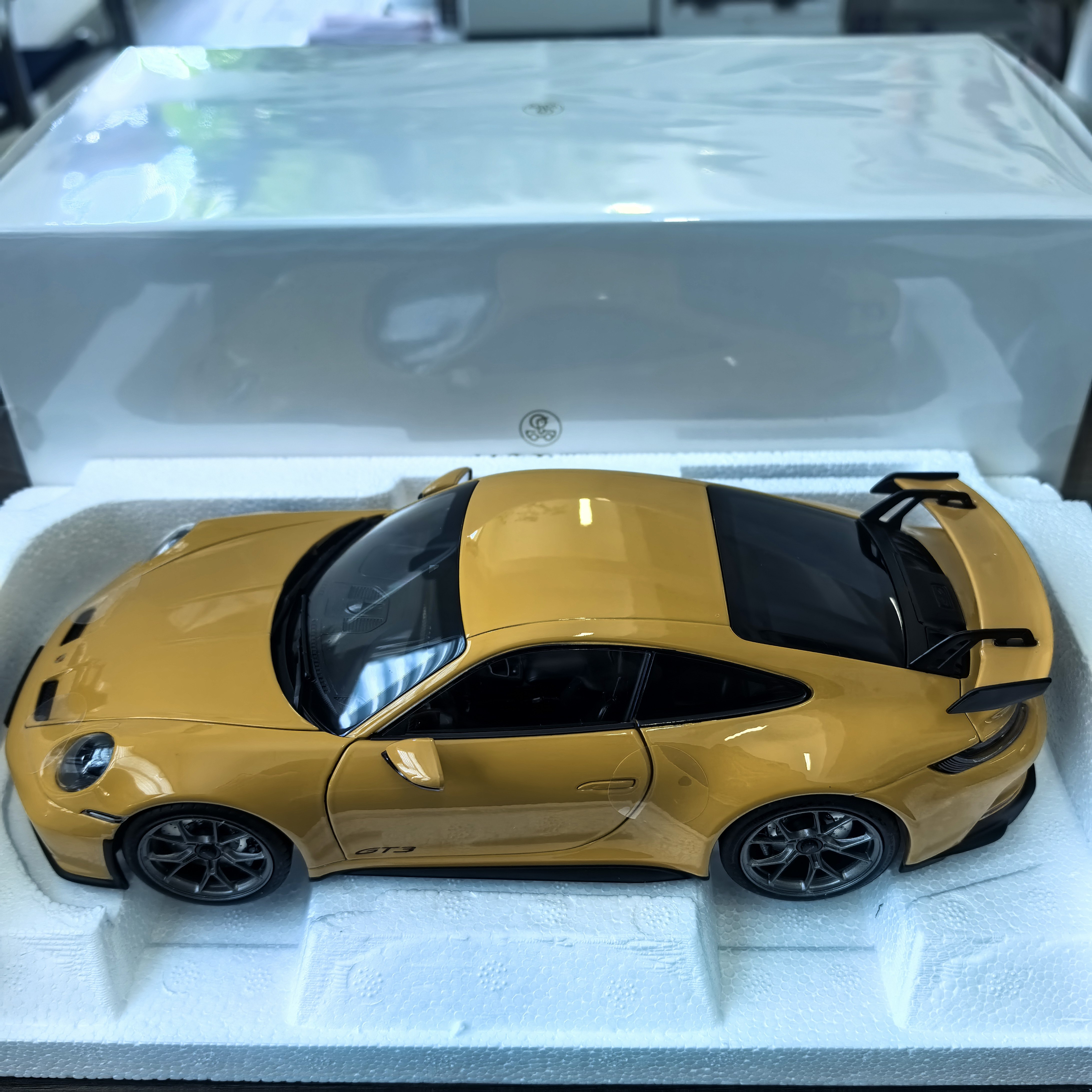 NOREV诺威尔原厂1:18保时捷911 GT3仿真合金汽车模型收藏车模摆件