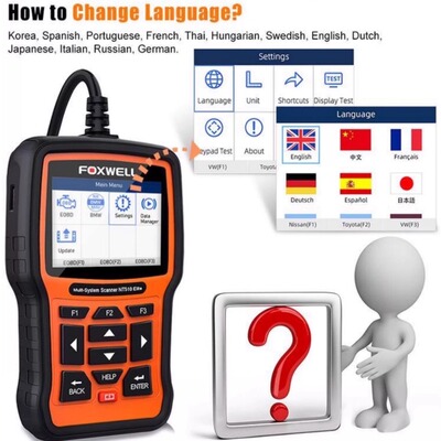 NEW FOXWELL NT510 Elite Diagnostic ABS SRS Airbag SAS EPB ..