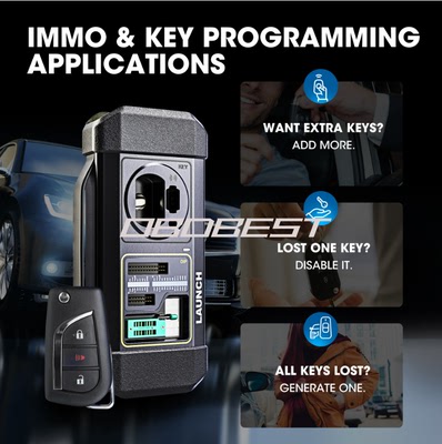 LAUNCH X431 X-PROG3 Key Programming Immo汽车诊断仪钥匙防盗仪