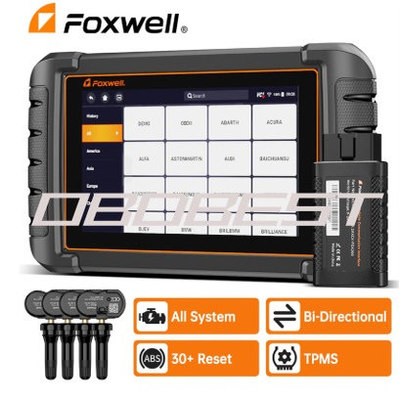 FOXWELL NT809TS OBD2 扫描仪诊断工具 TPMS编程匹配 30+重置服务
