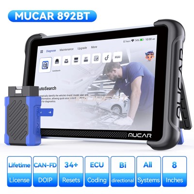 MUCAR 892BT OBD2 Diagnostic Tools Lifetime Free update CANFD