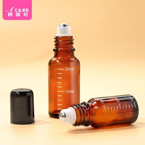 分装瓶/滚珠F1zzn001-避光精油瓶玻璃刻度瓶花露水茶色瓶涂抹