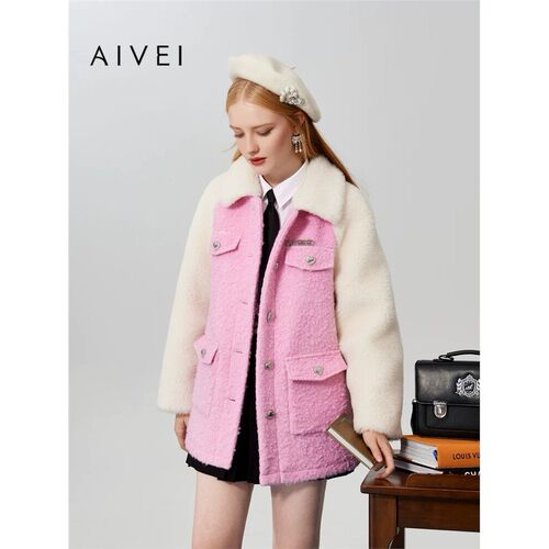 AIVEI/艾薇2023冬季外套上衣专柜正品Q066S050-3680