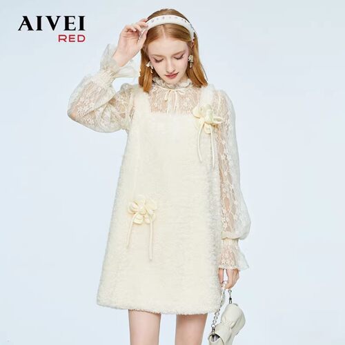 AIVEI/艾薇2022秋季上衣两件式洋装专柜正品P056S097-2180