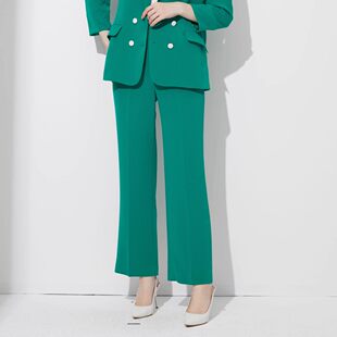 CAROLINE/卡洛琳西装直筒长裤子2022春季专柜正品O606702A-1980