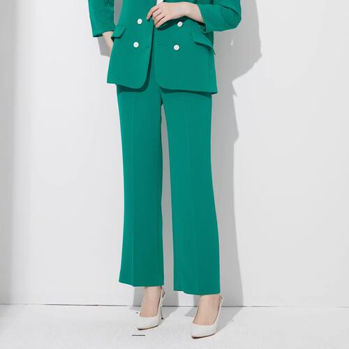 CAROLINE/卡洛琳西装直筒长裤子2022春季专柜正品O606702A-1980