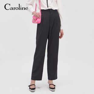 CAROLINE/卡洛琳2023秋季通勤简约高腰裤子专柜正品P642802Z-2380