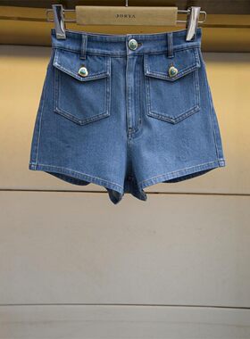 JORYA/卓雅水洗牛仔裤直筒短裤子春季专柜正品O105605E吊牌价2580