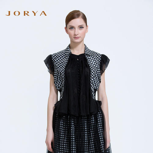 【清仓】JORYA卓雅格子上