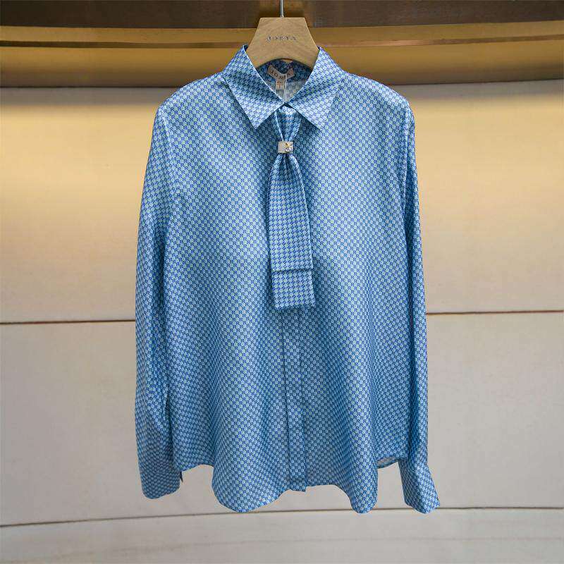 JORYA/卓雅桑蚕丝长袖衬衫上衣春季专柜正品:O105802E吊牌价3680