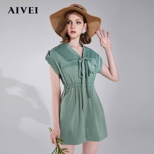 AIVEI/艾薇连身裤高腰阔