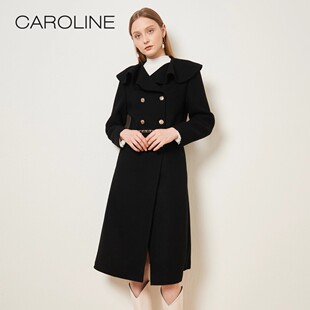 CAROLINE/卡洛琳2021冬季毛呢外套女大衣专柜ECRBDE29-4380