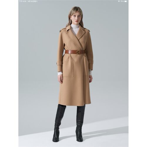 CAROLINE卡洛琳羊毛呢女大衣2021冬季专柜正品N661402B-1-5580