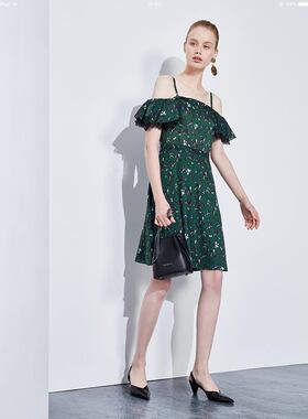 特价 巨式国际2018夏季专柜正品吊带洋装K5202203-2980