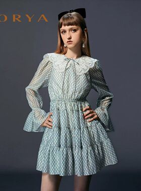 JORYA/卓雅新款长袖连衣裙2022秋季专柜正品O140302B-4280