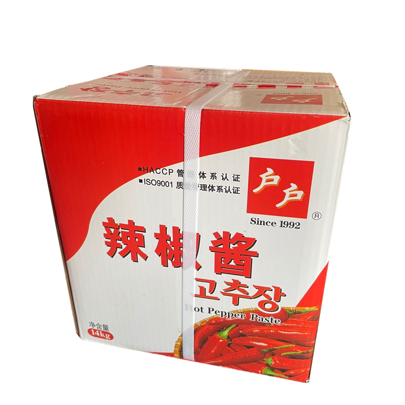 户户辣椒酱 韩式辣酱 韩国料理甜辣酱石锅拌饭炒年糕酱14kg