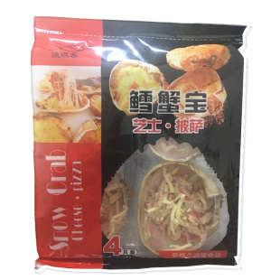 雪蟹宝芝士焗蟹宝披萨蟹斗海鲜蟹棒蟹柳蟹脚蟹肉棒即食螃蟹肉熟食