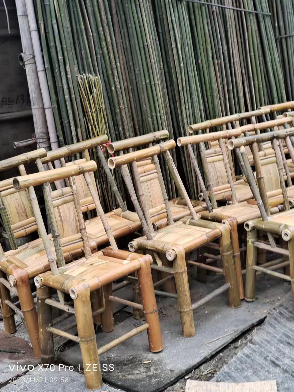 竹编竹制品凳子椅子桌子竹架可定制创意复古传统手工老式竹椅子