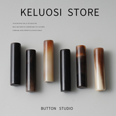 KELUOSI 天然牛角材质大衣风衣牛角对扣毛呢毛衣扣子真牛角钮扣