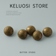 扣子衬衣衬衫 KELUOSI 复古色纽扣古铜开衫 防走光纽扣衣服配件