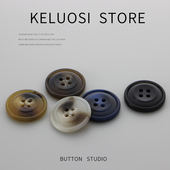 扣衣服纽扣女风衣扣装 KELUOSI 高档羊绒大衣扣子西装 饰外套扣配件