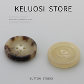 KELUOSI 高档真牛角扣西装 大衣纽扣天然扣西服扣子风衣外套上衣扣
