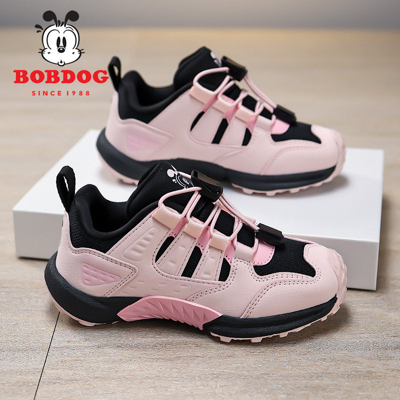 巴布豆童鞋女童运动鞋2026春秋新款网面透气儿童鞋子女孩跑步鞋潮