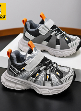 BOBDOG house童鞋男童棉鞋2025冬季新款加绒保暖儿童鞋子运动鞋潮