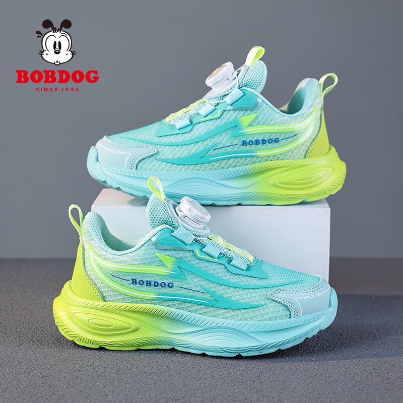 巴布豆童鞋男童运动鞋2026春秋新款中大童网面透气儿童轻便跑步鞋