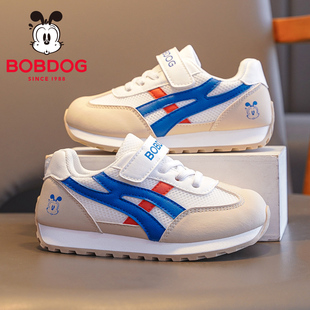 巴布豆童鞋男童运动鞋2026春秋新款网面透气儿童鞋子潮男孩跑步鞋