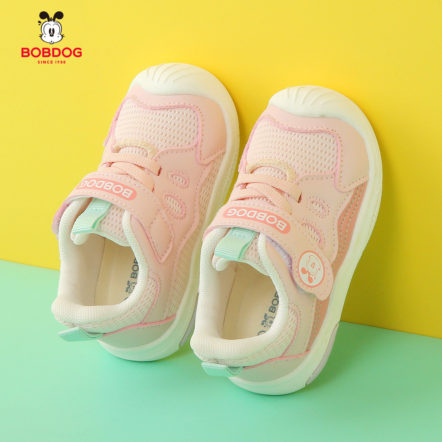 巴布豆童鞋女童学步鞋2025春秋新款婴幼儿2-4岁机能宝宝软底鞋子